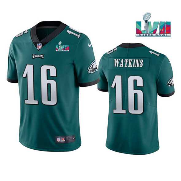 Men & Women & Youth Philadelphia Eagles #16 Quez Watkins Green Super Bowl LVII Vapor Untouchable Limited Stitched Jersey->philadelphia eagles->NFL Jersey